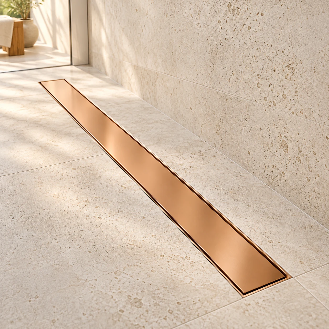Gulietta Base Rimless Linear Shower Drain – 2-in-1 Cover
